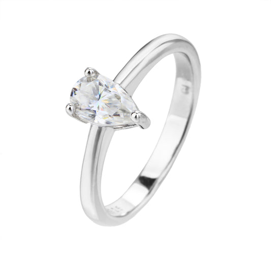 טבעת מוסונייט טיפה 1.5 קראט