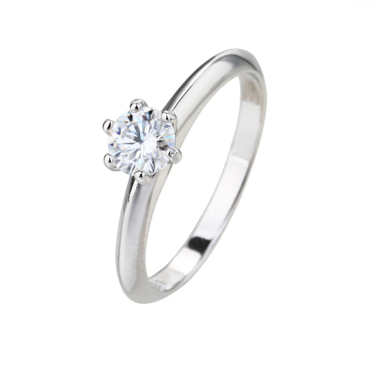 טבעת מוסונייט 0.5 קראט