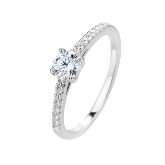 טבעת מוסונייט 0.5 קראט